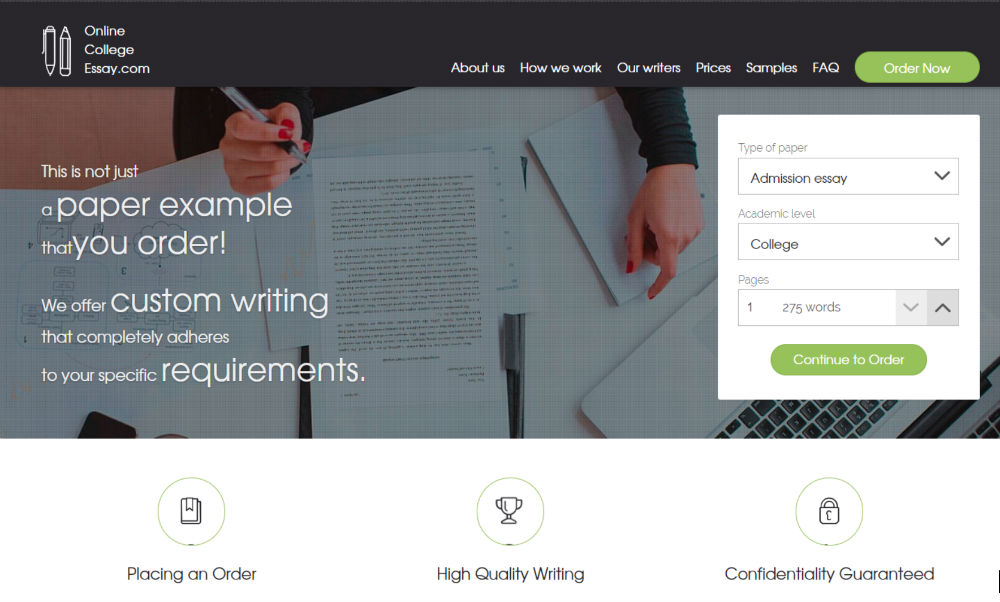 Online English essay writing service